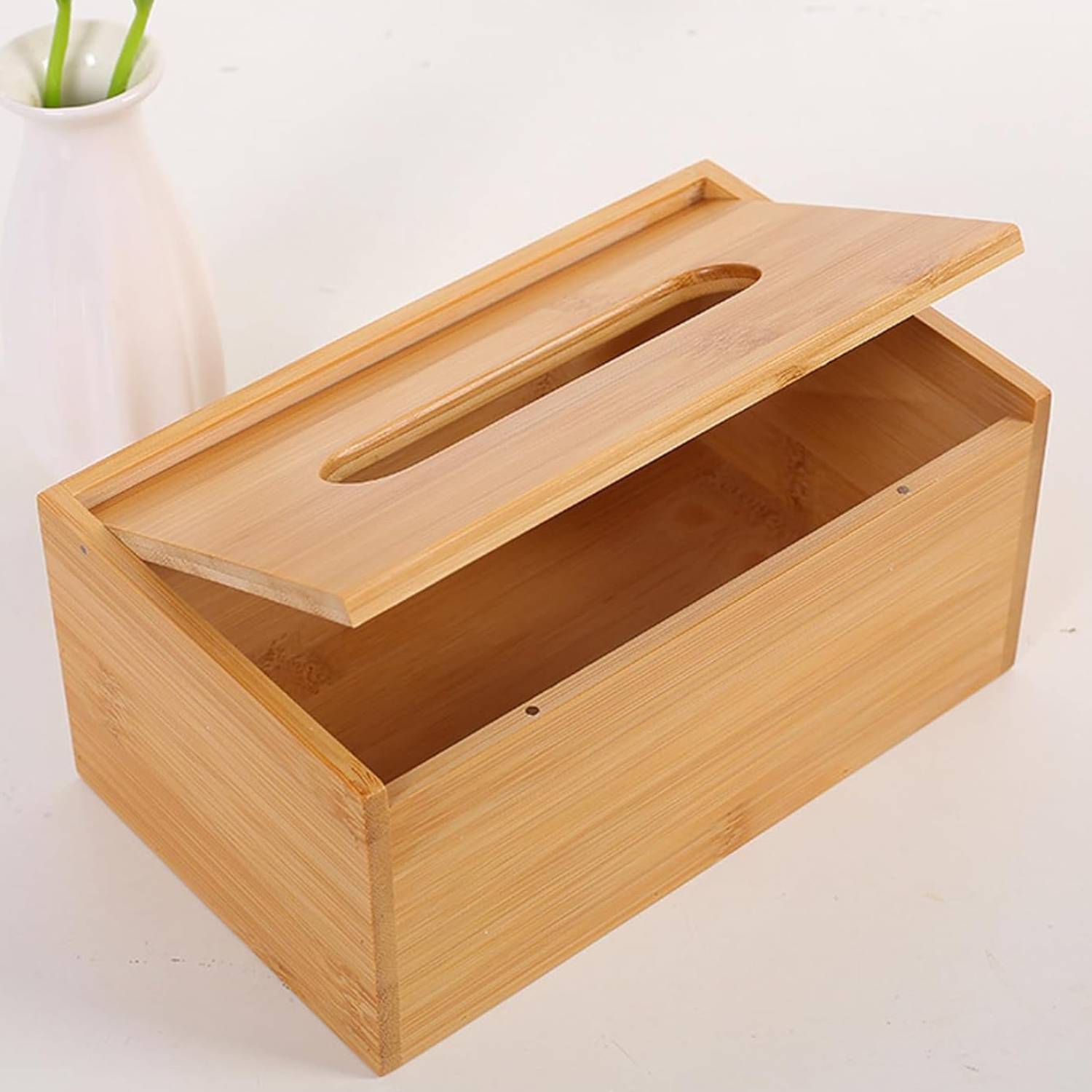 Bamboo Tissue Box Cover: image 2