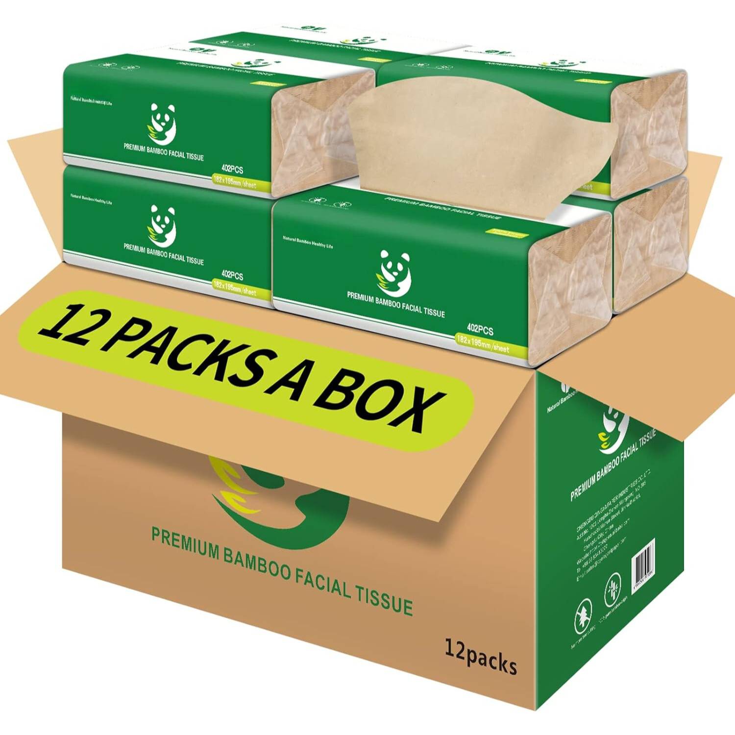 Bamboo Tissues, Bulk 12 Pack Box: image 9
