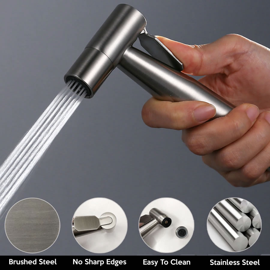 Stainless Steel Hand Held Bidet Sprayer Kit: image 5