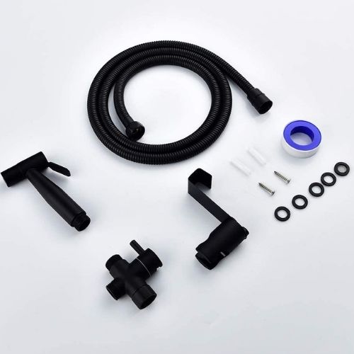 Black Hand Held Bidet Sprayer Kit: image 4