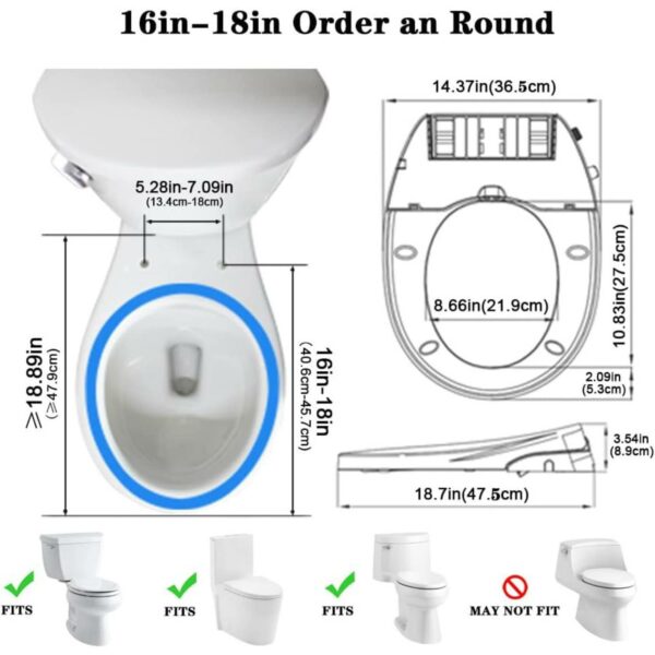 buy round toilet seat bidet attachment